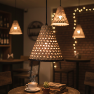 Palm leaf hanging Lamp